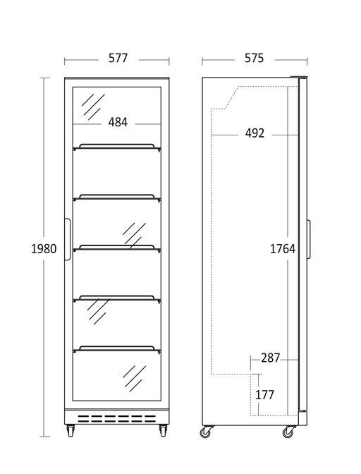 ScanDomestic SD 430 BE kommercielt køleskab og kommerciel fryser Displaykabinet til køleskab 360 L Fritstående D ScanDomestic SD 430 BE kommercielt køleskab og kommerciel fryser Displaykabinet til køleskab 360 L Fritstående D